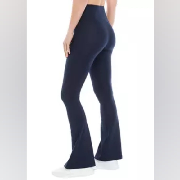 YOGALICIOUS NWT Lux Sophia High Crossover Elastic Free Waist 7/8 Flare Pants - Picture 3 of 11